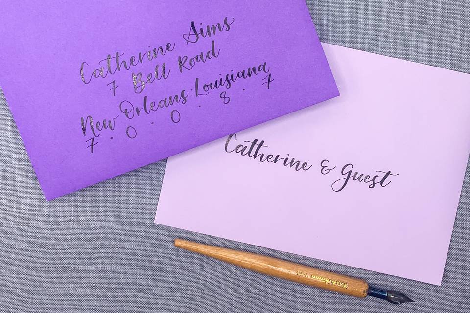 The Beauty of Calligraphy on Wedding Envelopes — AC Letters