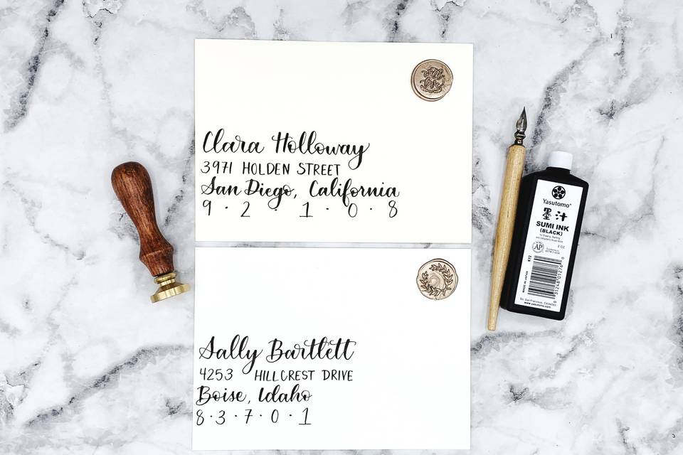 AC Letters Calligraphy - Invitations - San Diego, CA - WeddingWire