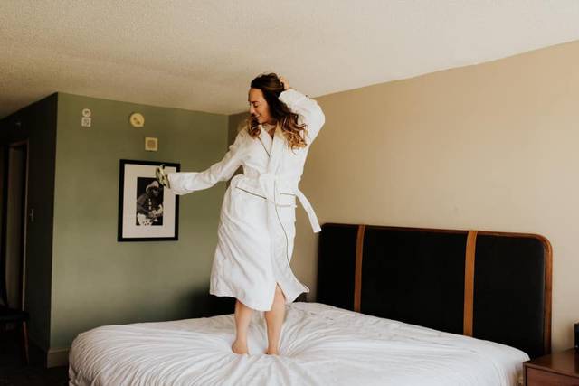 Dancing on the bed