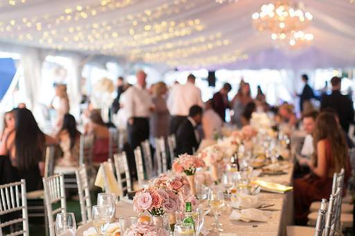 Long table for guests