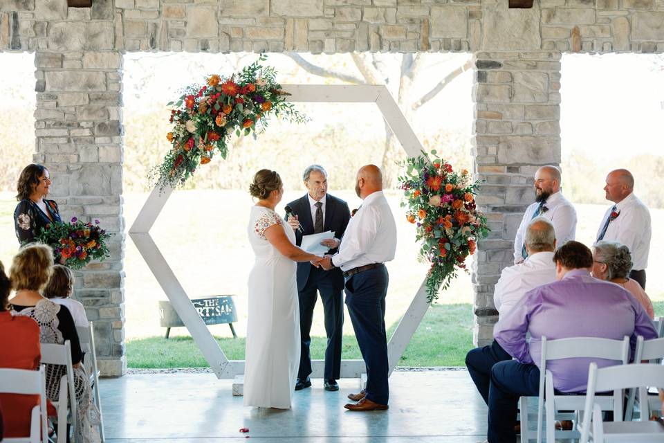Fall Ceremony Flowers