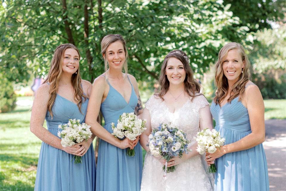 Spring Blue Bouquets