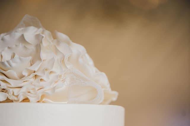 White cake/gumpaste flowers