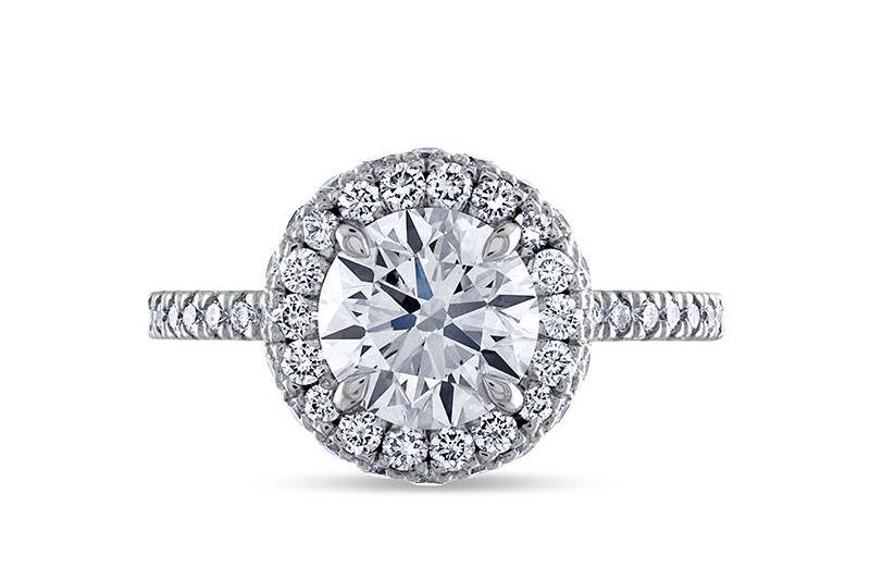 Halo Diamond Engagement Rings