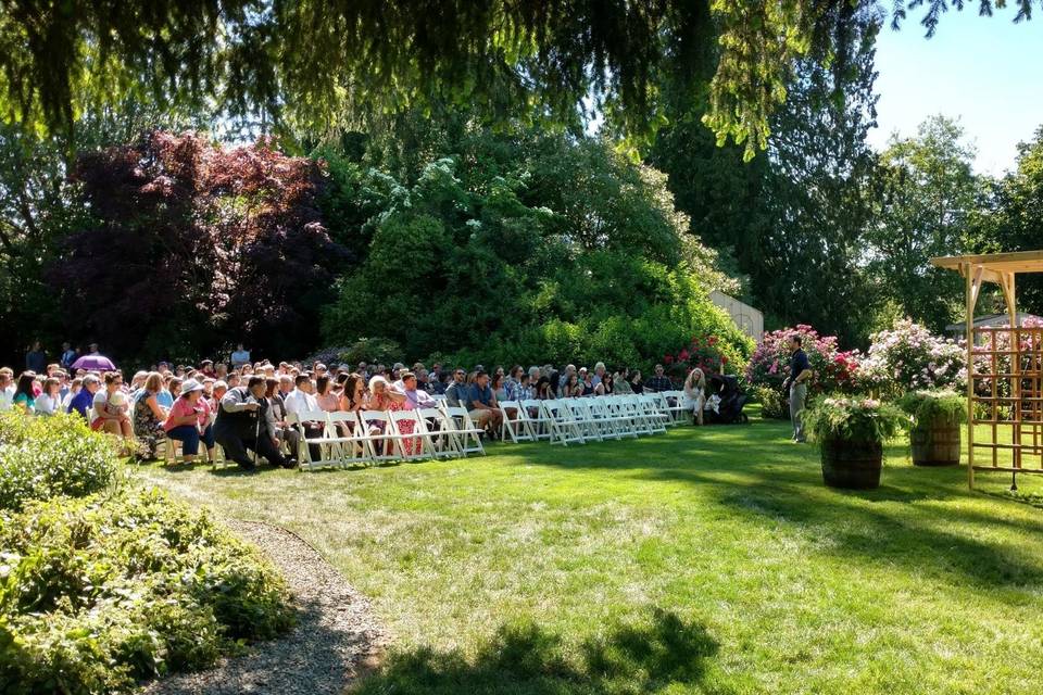 The wedding ceremony