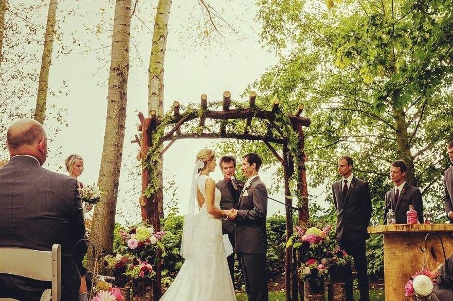 The wedding arch