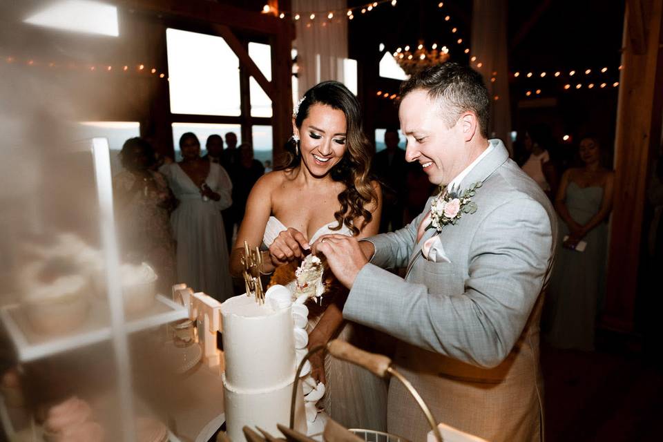 Cutting the cake