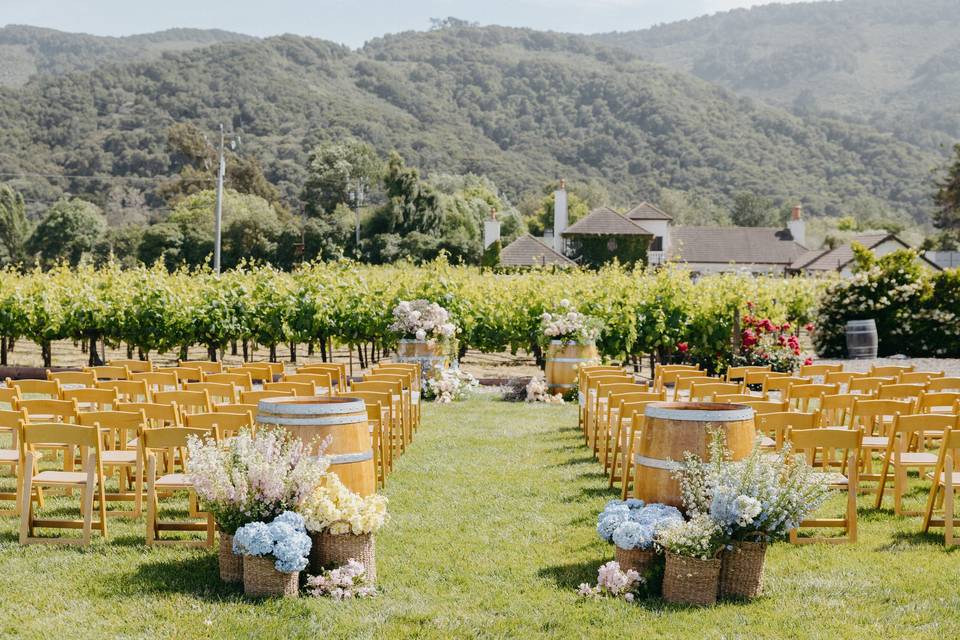 French inspired ceremony