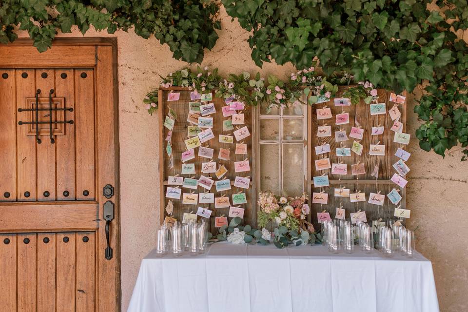 Place card Set Up