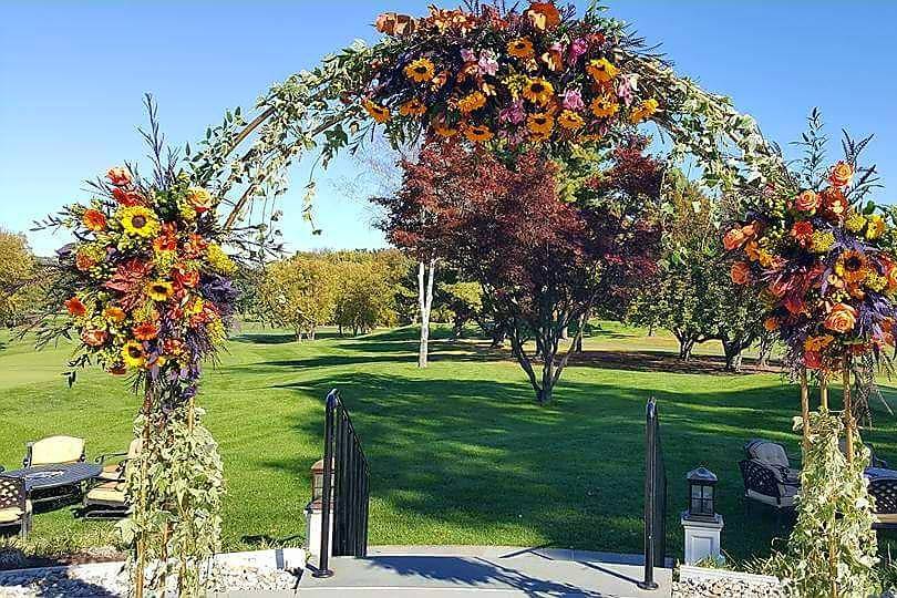 Sunflower Wedding Arch