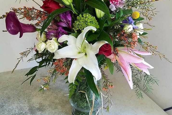 Colorful Vase Display