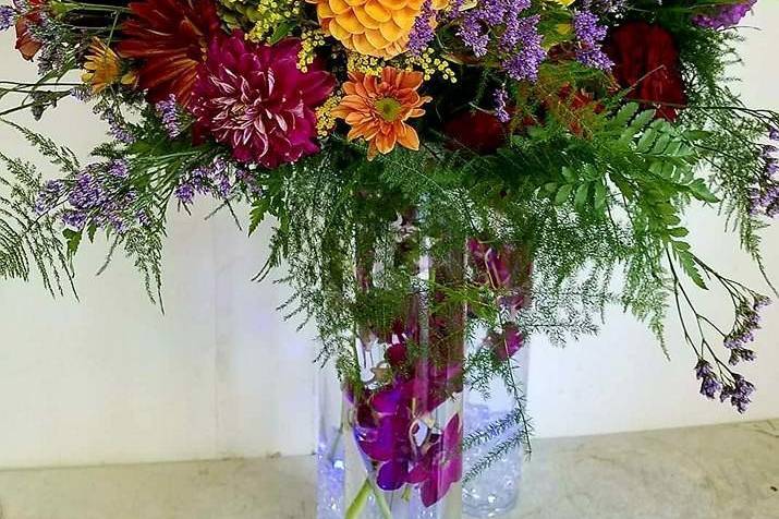 Multi-Color Tall Centerpiece