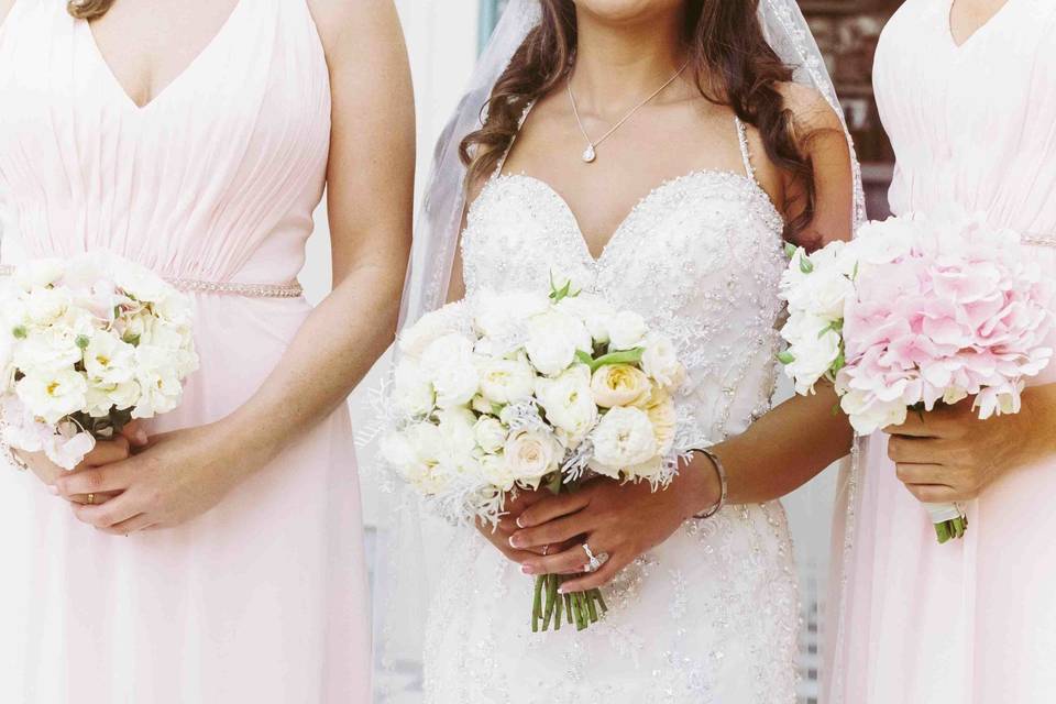 Bride and her bridesmaid