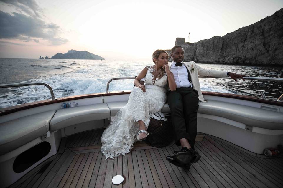 Capri wedding - boat tour