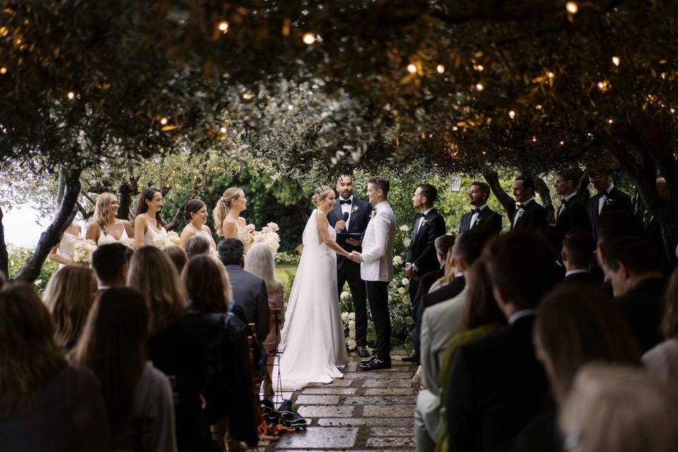 Ceremony under the olive tree