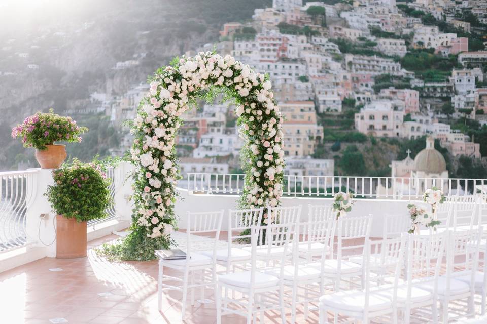 Symbolic ceremony in Positano