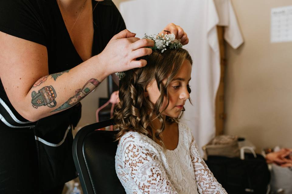 Flower Girl Hair