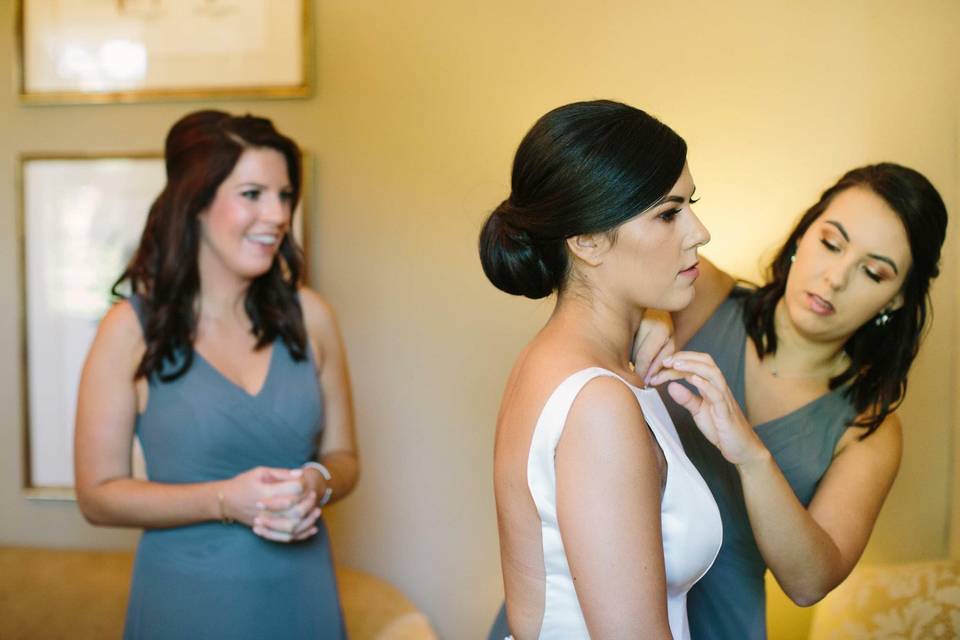 Bride & Bridesmaid Hair