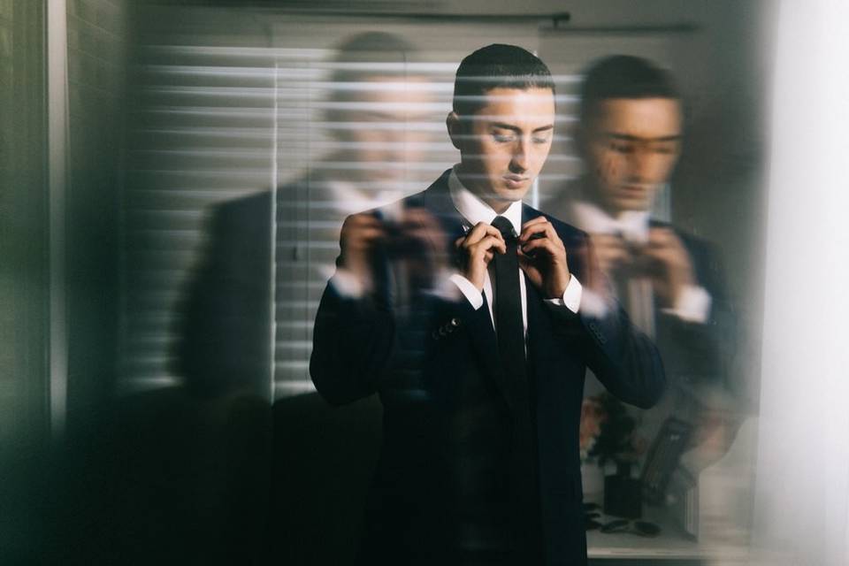 Groom's final touches