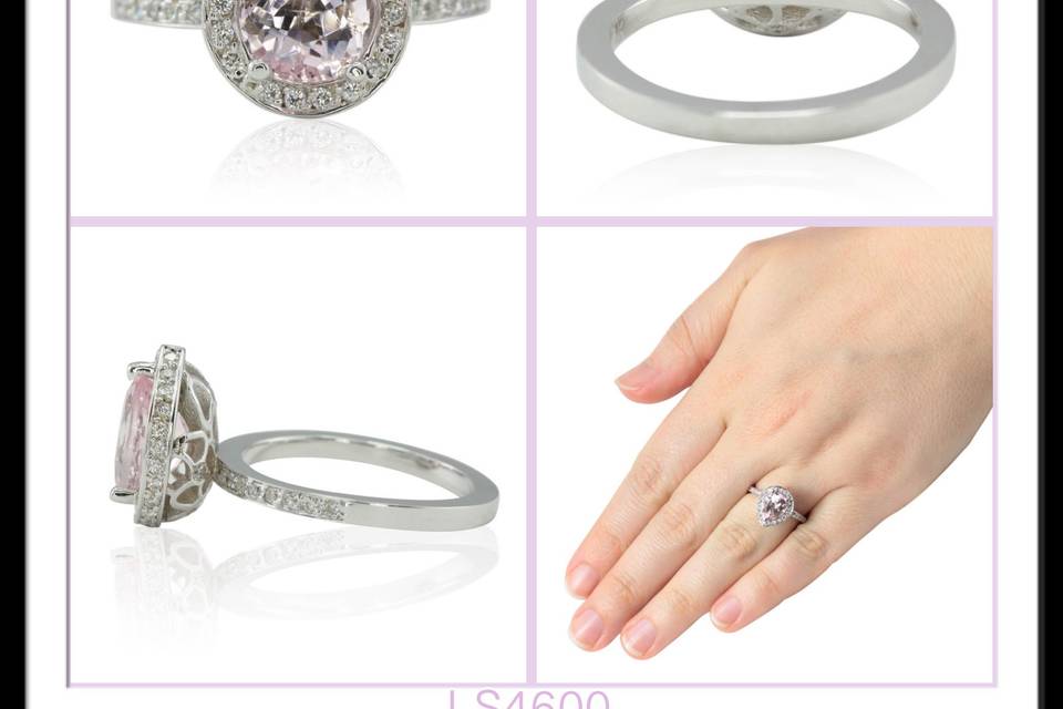 This pear morganite ring is pretty as can be... Just like her!
See full details here:
https://www.lauriesarahdesigns.com/product/morganite-ring-pear-shape-diamond-halo-flower-filigree/