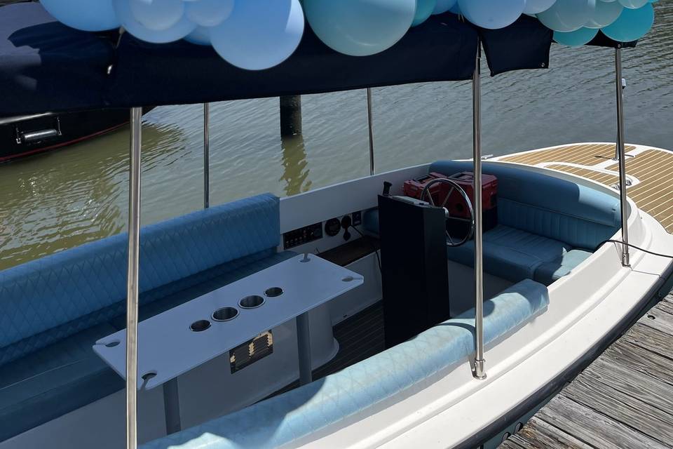 Balloon Garland on Boat