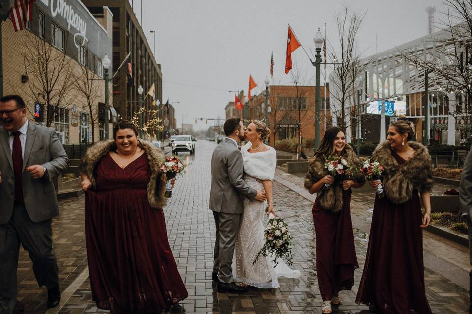 Candid Bridal Party