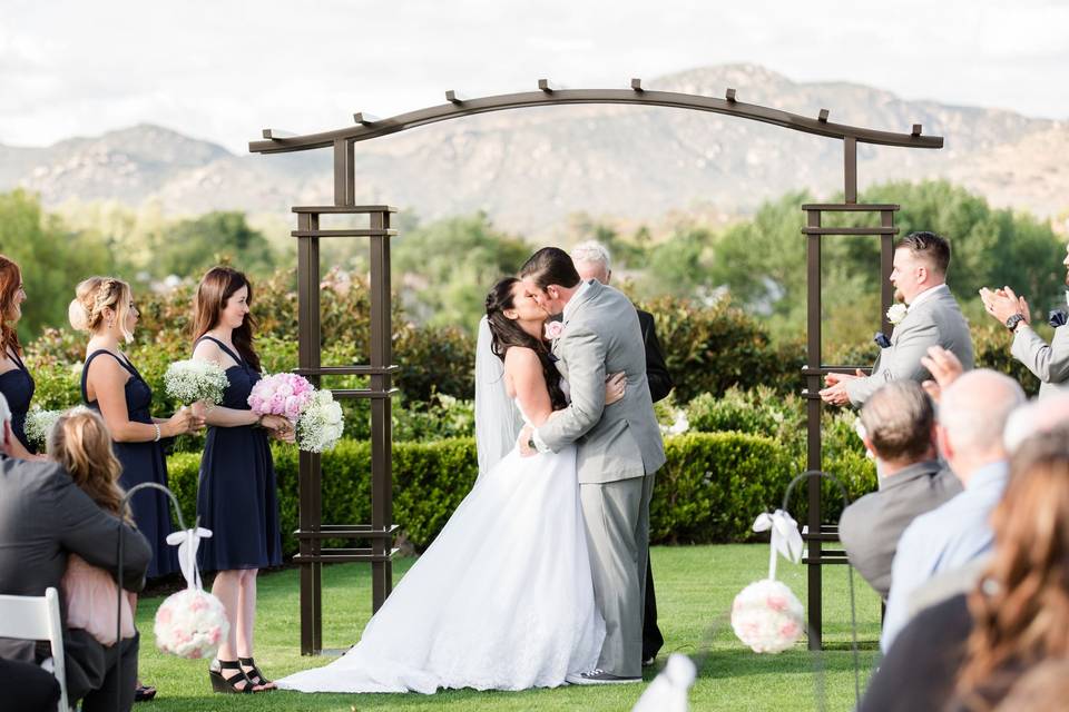 Wedding kiss