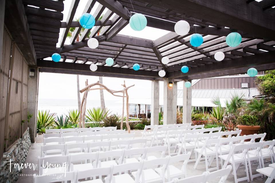 Wedding ceremony area