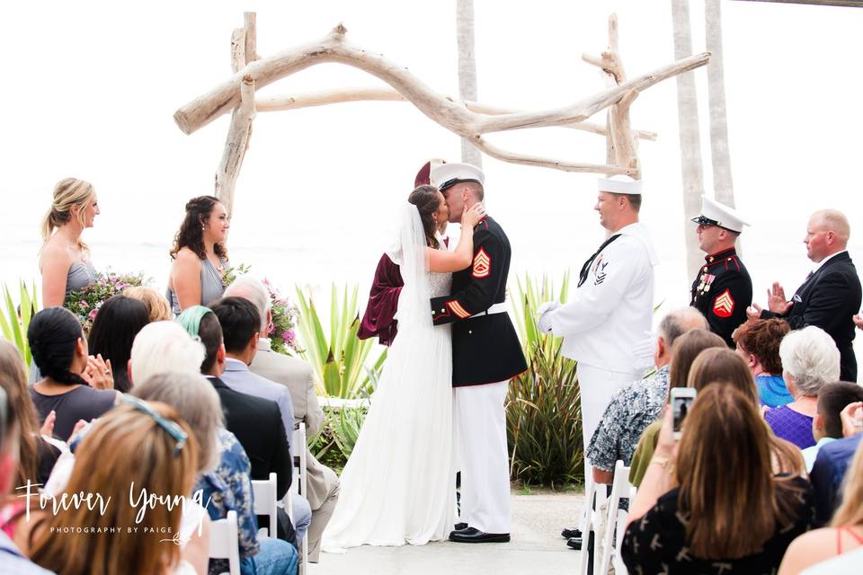 Wedding kiss