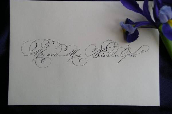 Inner envelope addressed to Mr. and Mrs. Biddulph