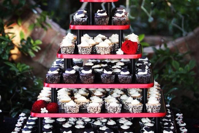 Cupcake tower for LePage Wedding