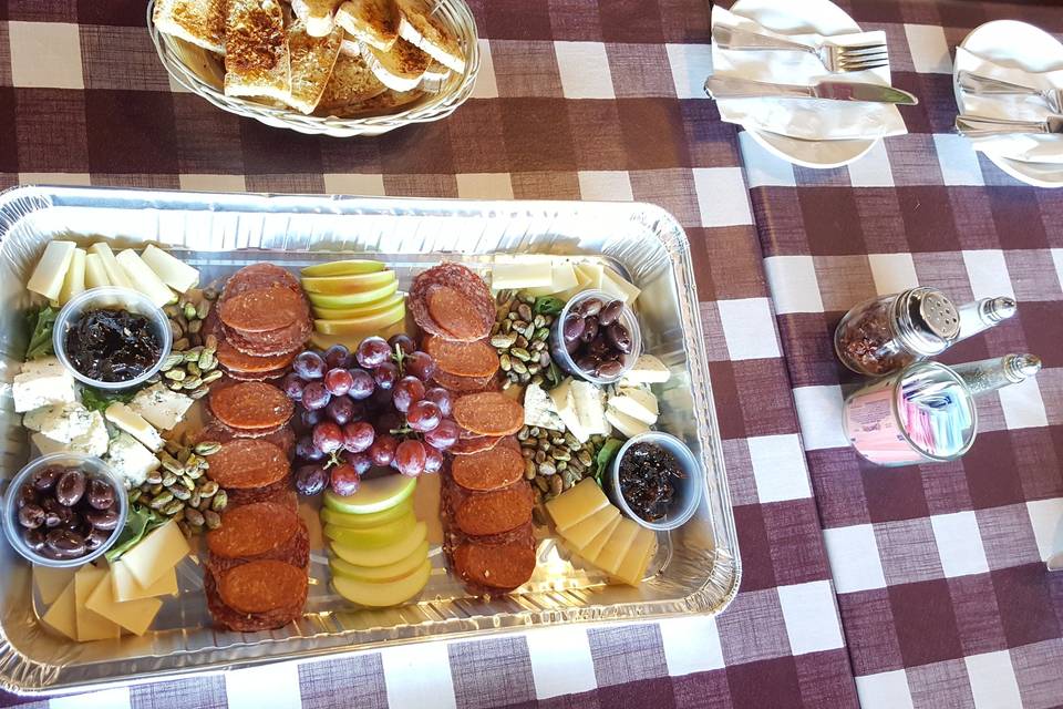 Catering tray Charcuterie