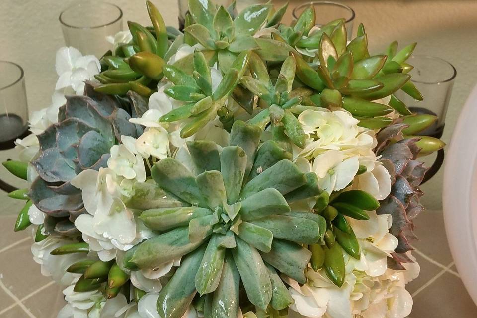 Succulent Bridal Bouquet