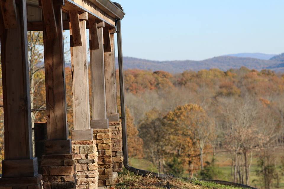 Sunset Lodge columns