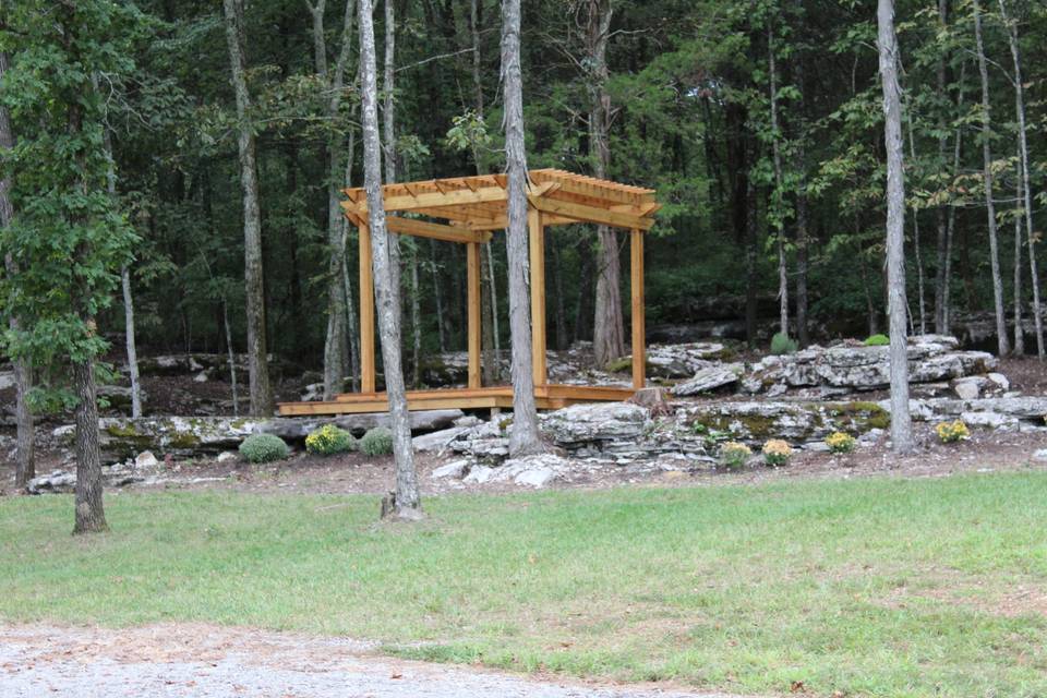 Pergola/rock garden