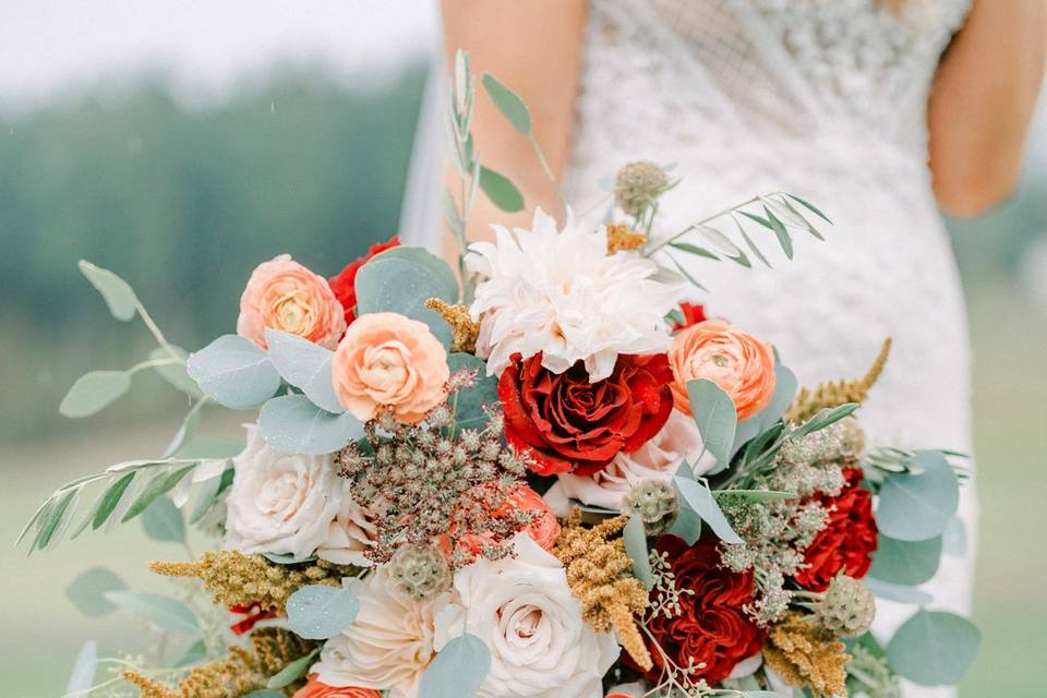 Bouquet up close