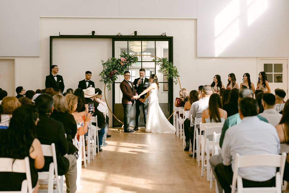 Indoor wedding