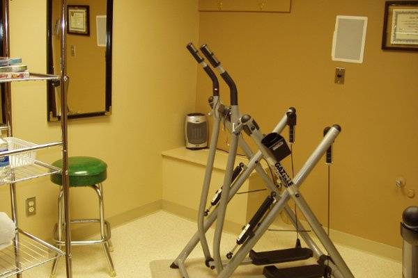 Exercise Equipment,and room for Mineral Body Wraps,go to www.suddenlyslender.com for more info on wraps.