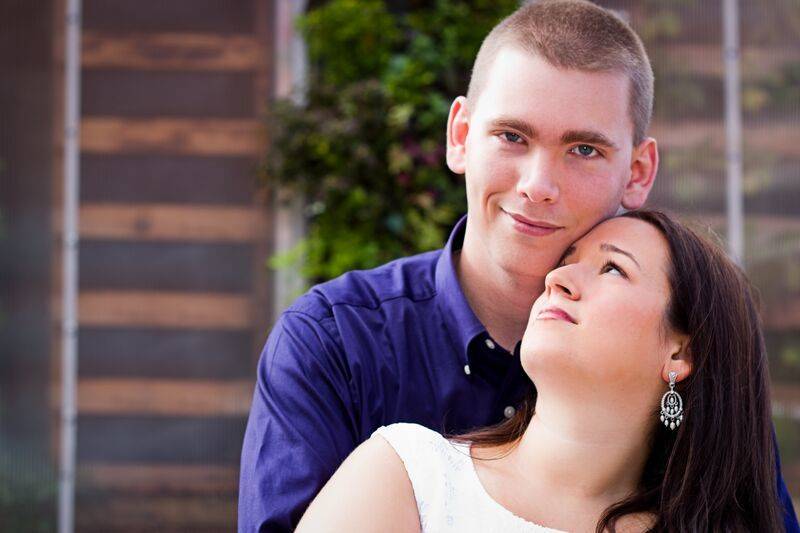 Angie and Simon, college sweethearts in Durham, NC.