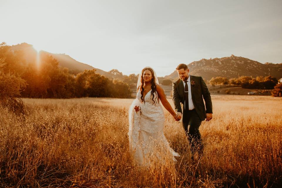 Running through the meadows