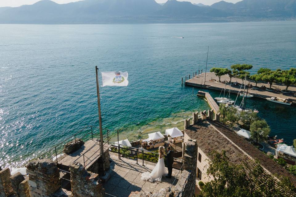 Wedding lake of garda