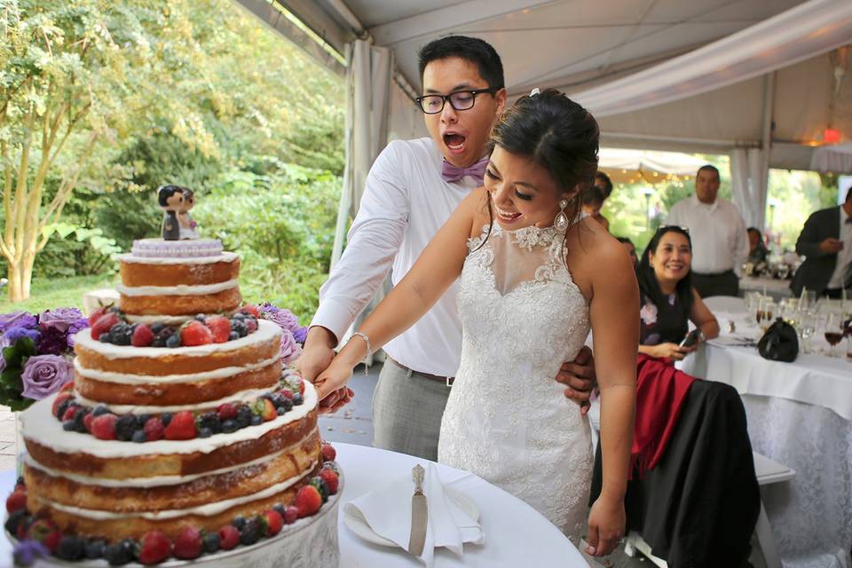 Cutting the cake Evelyn Espaillat Photography