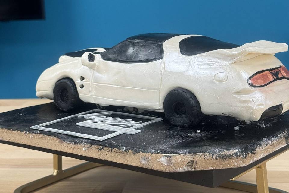 Car cakes for grooms