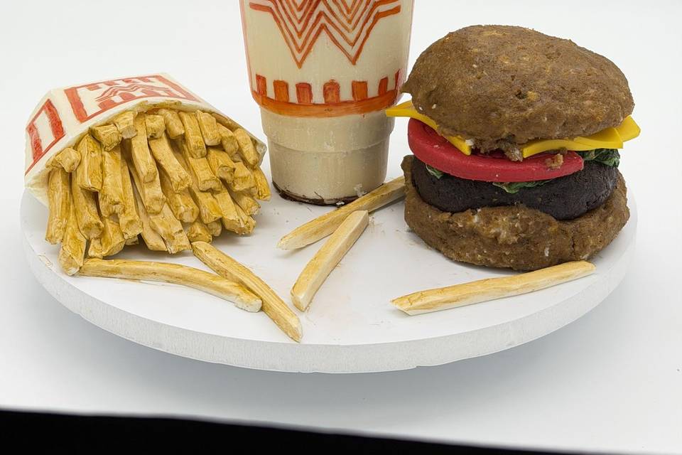 2026 What a burger grooms cake