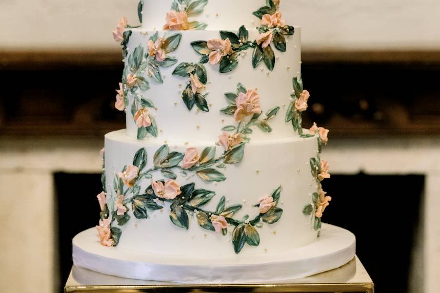 Palette Knife Floral Cake