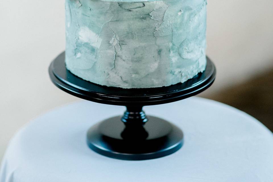 Wedding cake in blue