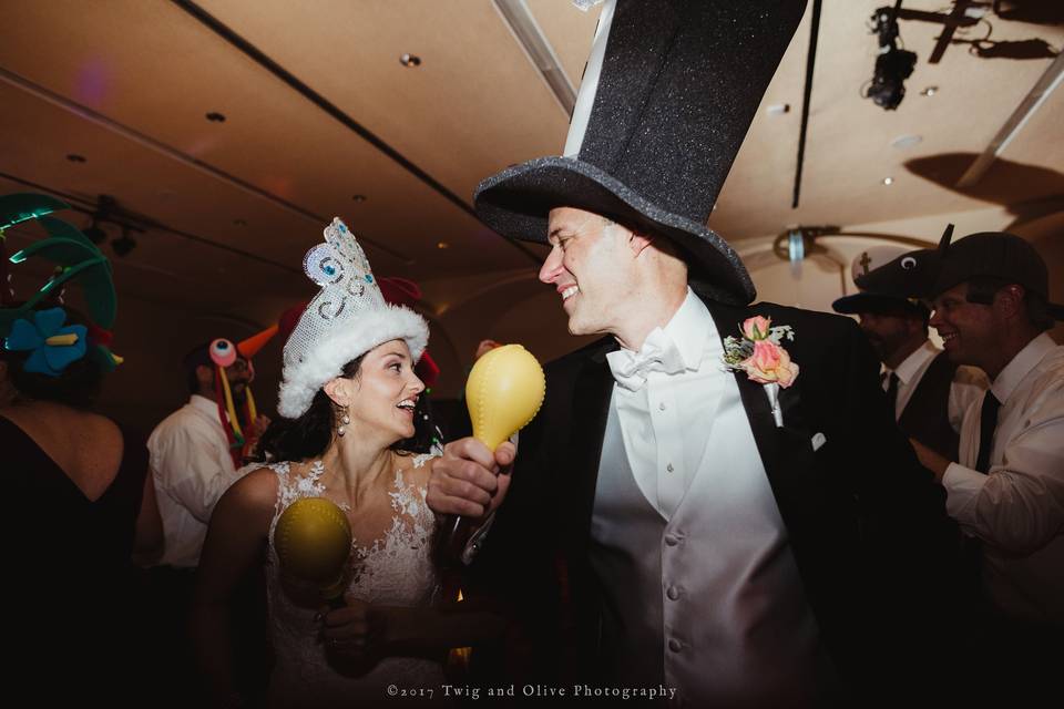 Bride and Groom Hats