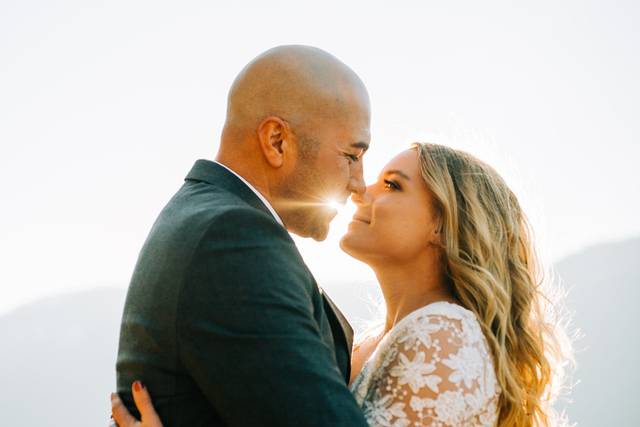 Happy couple embracing
