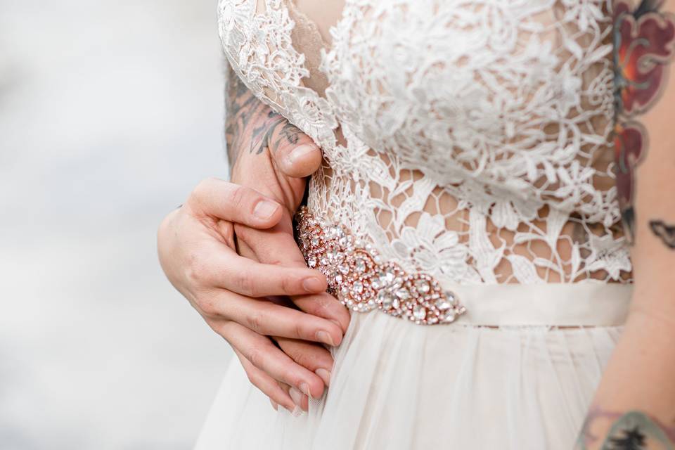 Bride and Groom Hands