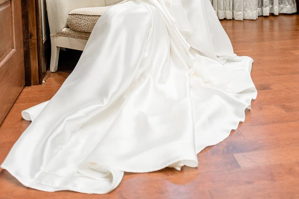 Bride in gown